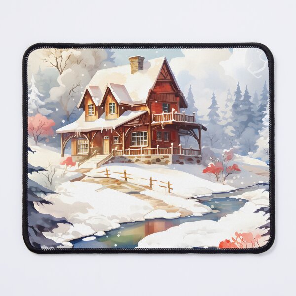 Item preview, Cabin Comfort: A Winter Retreat Watercolor designed and sold by Shirtastically.