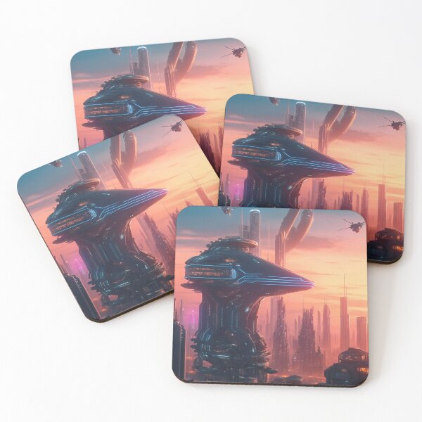 Item preview, A Futuristic space city. designed and sold by etjcavas.