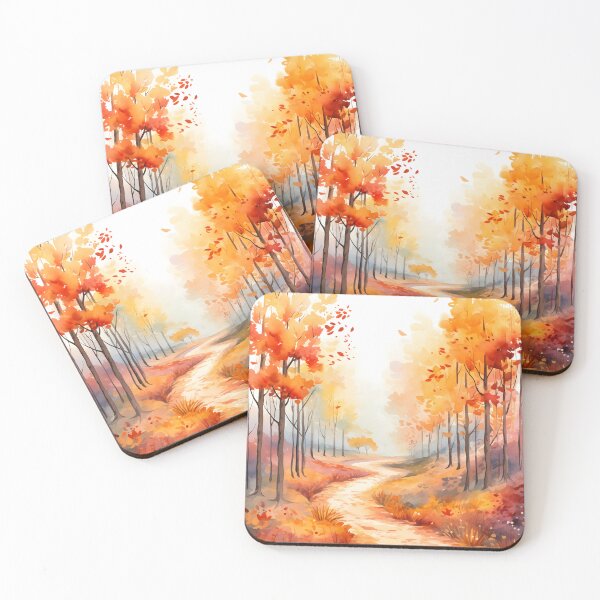 Item preview, Fall Colors: A Forest in Autumn Watercolor designed and sold by Shirtastically.