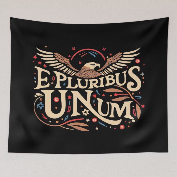 Item preview, Bald Eagle Spreading Its Wings with E Pluribus Unum Motto designed and sold by nicestr.