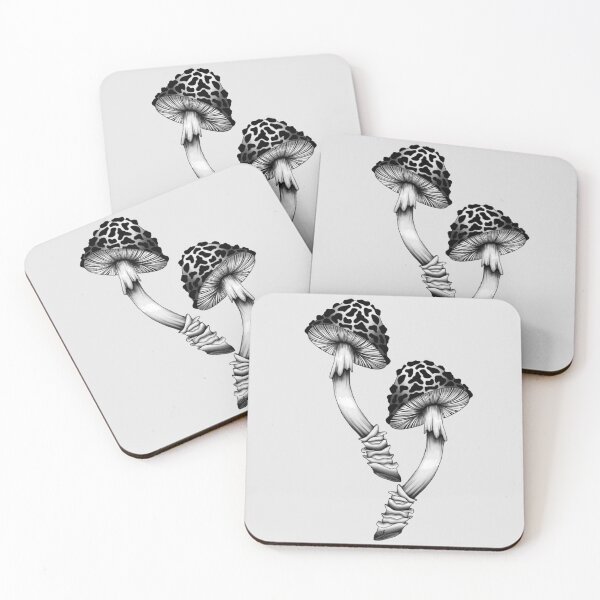 Item preview, Seeing Double Mushroom designed and sold by feeling-bleu.