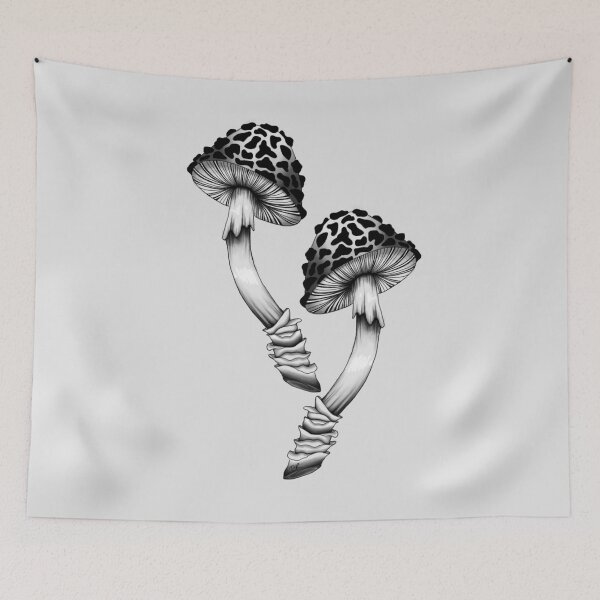 Item preview, Seeing Double Mushroom designed and sold by feeling-bleu.
