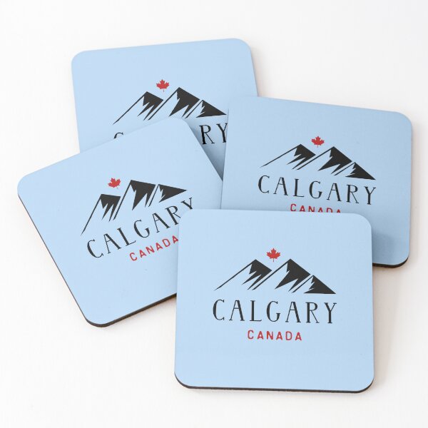 Item preview, Cool Calgary Canada Mountains Maple Leaf Light-Color designed and sold by TinyStarCanada.