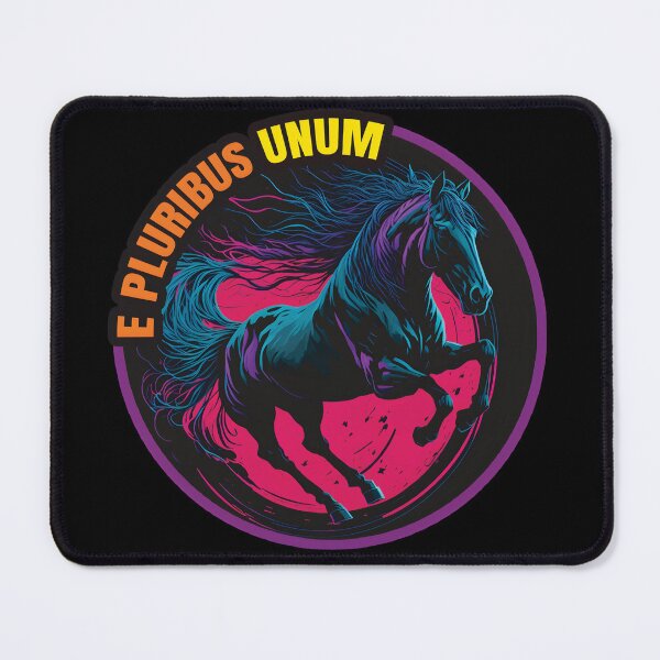Item preview, Digital Art of a Horse in a Circle with the Text "E Pluribus Unum" designed and sold by nicestr.
