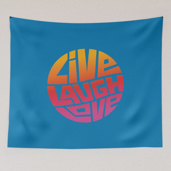 Item preview, Live, Laugh, Love – in gradient reds designed and sold by knappidesign.