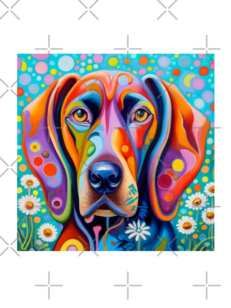 Dog Vibrant Painting Kids T-Shirt for Sale by Cultradesign
