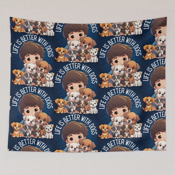 Item preview, Life is better with Dogs designed and sold by YuvikaYuvaan5.