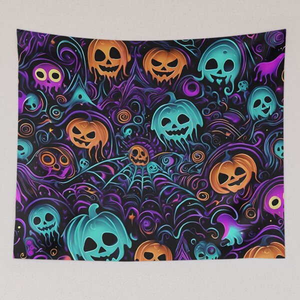 Item preview, Halloween spooky Neon Pumpkins. designed and sold by ExtraEm.