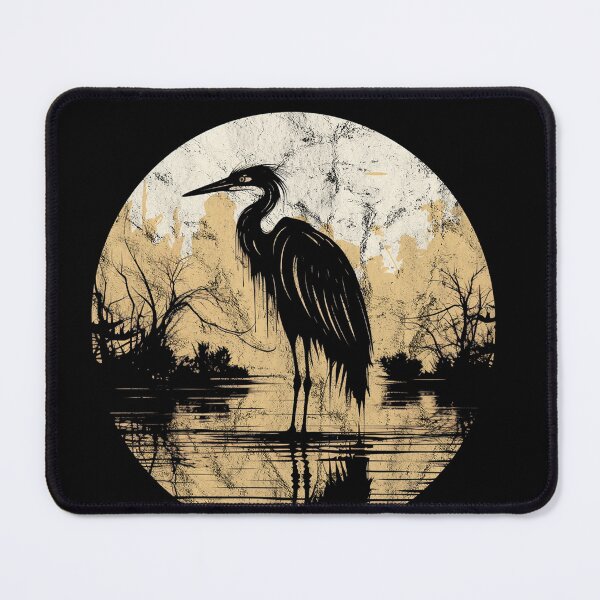 Item preview, White Faced Heron - Vintage Distressed Street Art Bird designed and sold by GVRDesign.