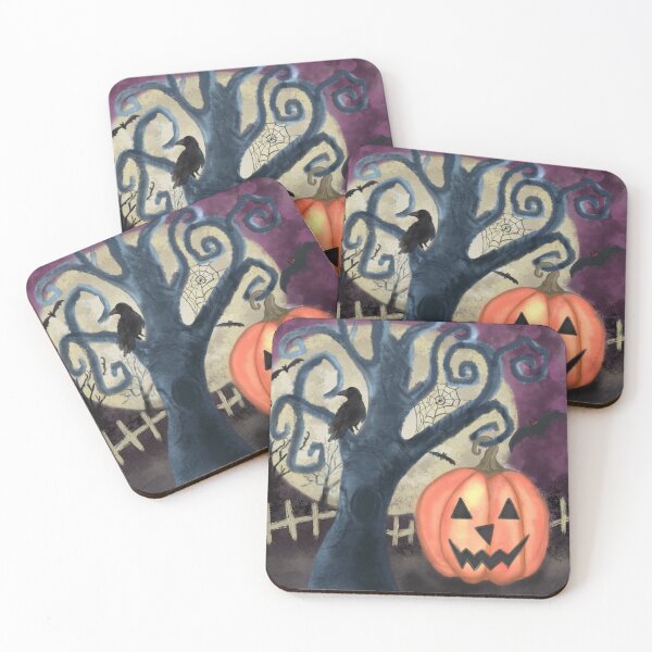 Item preview, Gnarly Tree Halloween Scene designed and sold by TwoOfHeart.
