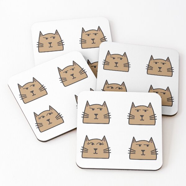 Item preview, Brown Cat Funny Facial Expressions designed and sold by sassandsun.