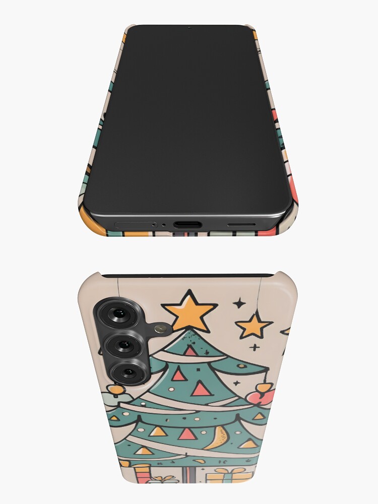 Thumbnail 3 of 4, Samsung Galaxy Phone Case, Modern Christmas Tree Minimalistic Drawing designed and sold by Patricks-Art.