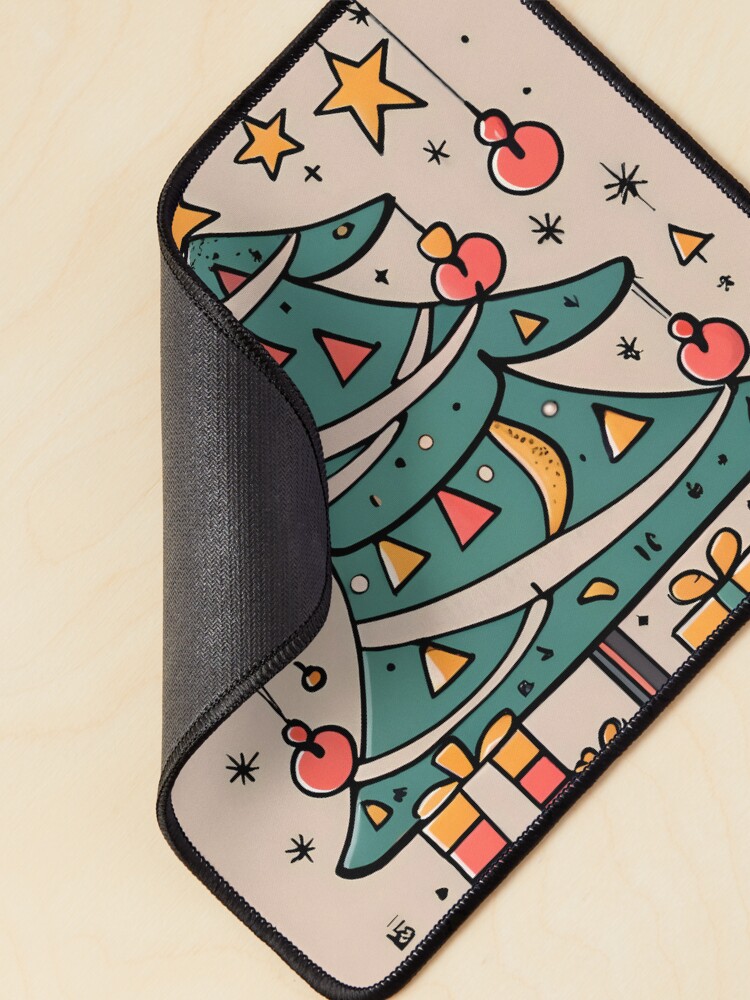 Thumbnail 2 of 5, Mouse Pad, Modern Christmas Tree Minimalistic Drawing designed and sold by Patricks-Art.