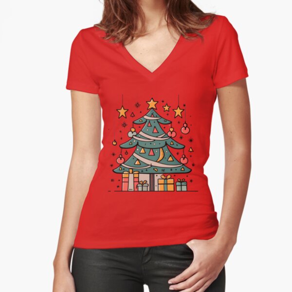 Fitted V-Neck T-Shirt