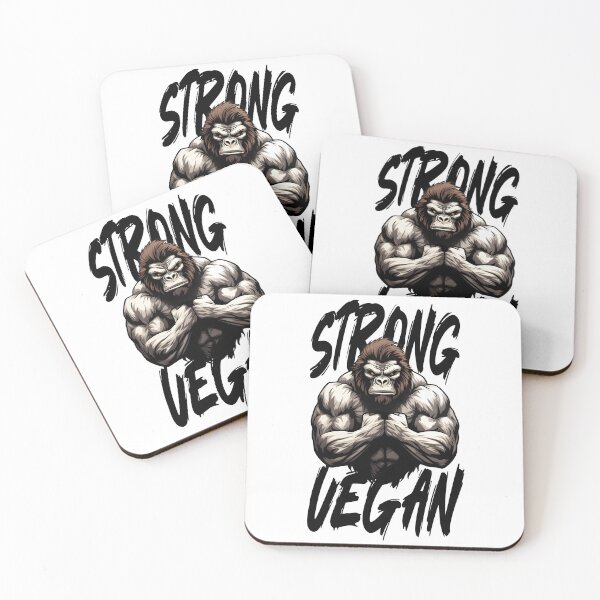 Item preview, Strongly vegan - gorilla with muscles designed and sold by naturalvegan.