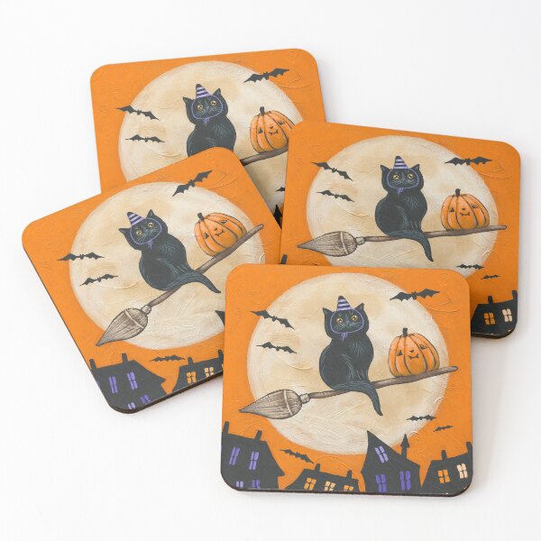 Item preview, Little Witch Pumpkin Delivery  designed and sold by KilkennyCat Art.