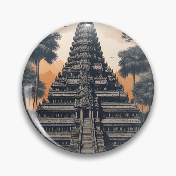 Item preview, Angkor Wat Illustration designed and sold by DesignMaxa.