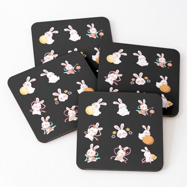 Item preview, Cute Korean Thanks Giving Day Rabbit - 추석 (Chuseok) designed and sold by patternjp.