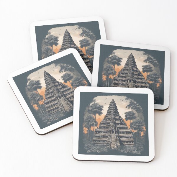 Item preview, Angkor Wat Illustration designed and sold by DesignMaxa.