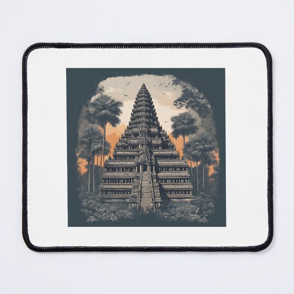 Item preview, Angkor Wat Illustration designed and sold by DesignMaxa.