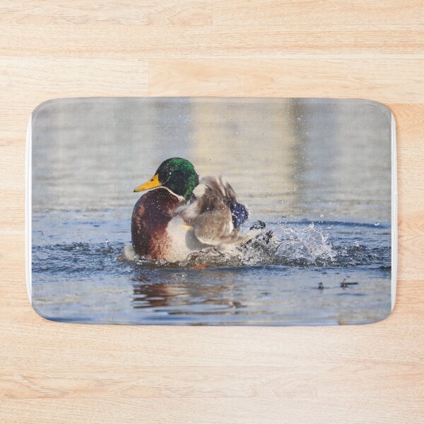Item preview, Bathing mallard designed and sold by GreyFeatherPhot.