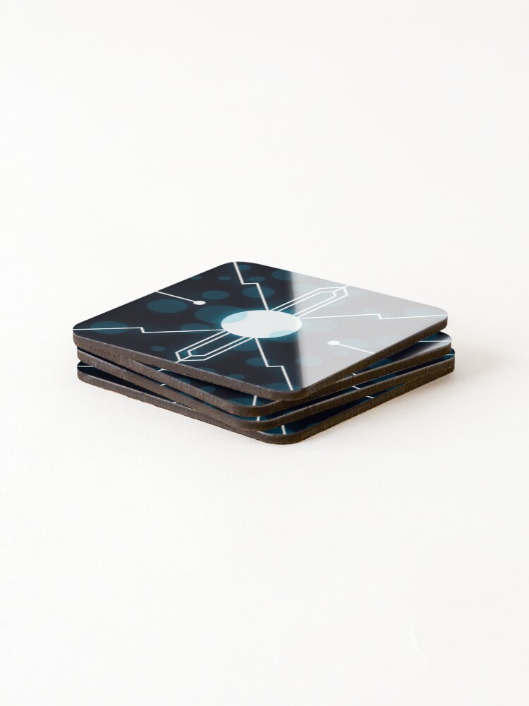 Thumbnail 4 of 5, Coasters (Set of 4), Abstract Lightpattern designed and sold by DeadSimpleCG.