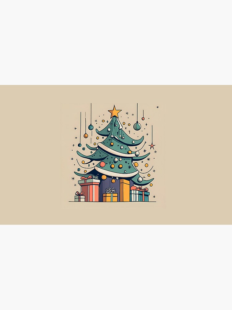 Thumbnail 4 of 4, Coffee Mug, Modern Christmas Tree Minimalistic Drawing designed and sold by Patricks-Art.