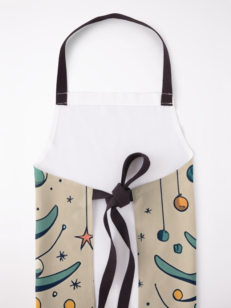 Thumbnail 5 of 6, Apron, Modern Christmas Tree Minimalistic Drawing designed and sold by Patricks-Art.