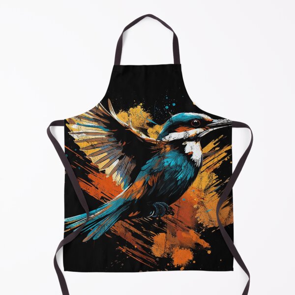 Artikelvorschau, Eurasischer Fluss-Eisvogel – Distressed Street Art Vogel entworfen und verkauft von GVRDesign.