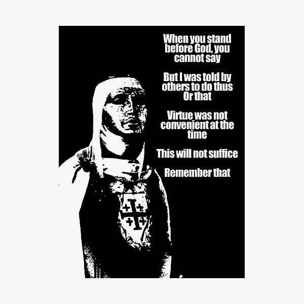 Item preview, Baldwin IV of Jerusalem Quotes designed and sold by Faithbranding.