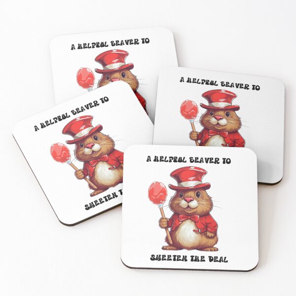 Item preview, A helpeal beaver to sweeten the deal designed and sold by ArtFeverShop.