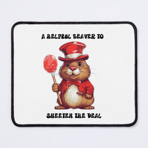 Item preview, A helpeal beaver to sweeten the deal designed and sold by ArtFeverShop.