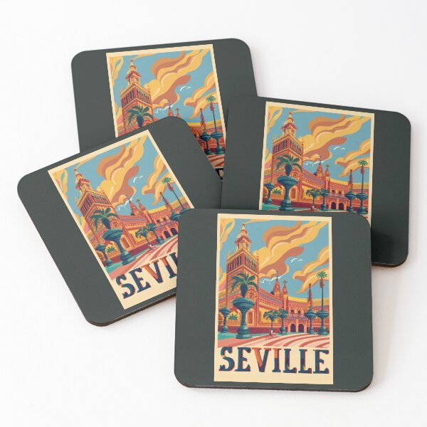 Item preview, A Vintage Travel Art of Seville - Spain  designed and sold by GoodOldVintage.