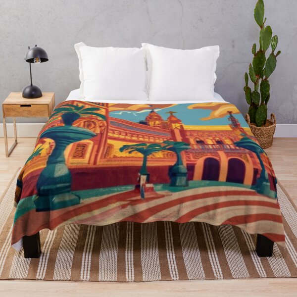 Item preview, A Vintage Travel Art of Seville - Spain  designed and sold by GoodOldVintage.