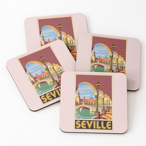 Item preview, A Vintage Travel Art of Seville - Spain  designed and sold by GoodOldVintage.