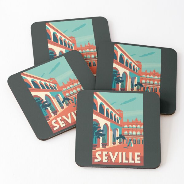 Item preview, A Vintage Travel Art of Seville - Spain  designed and sold by GoodOldVintage.