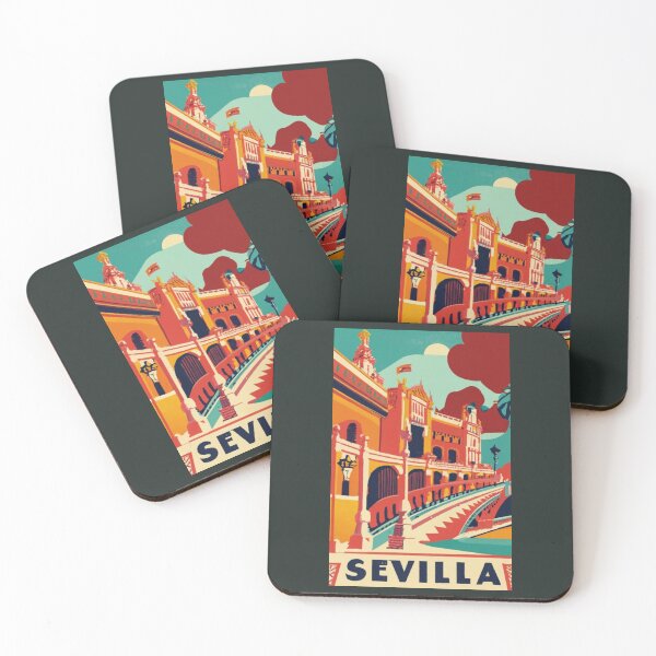Item preview, A Vintage Travel Art of Seville - Spain  designed and sold by GoodOldVintage.