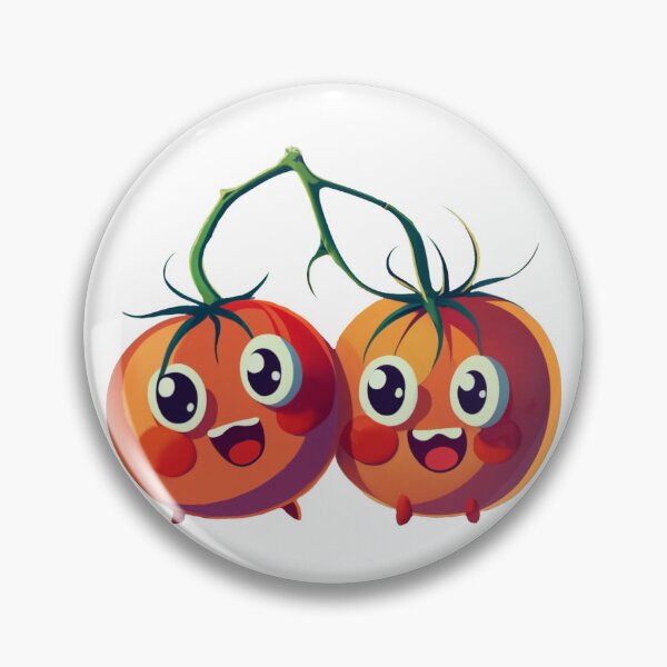 Item preview, Cartoon Cherry Tomatoes: The Happiest Bunch designed and sold by EmeraldeaDesign.