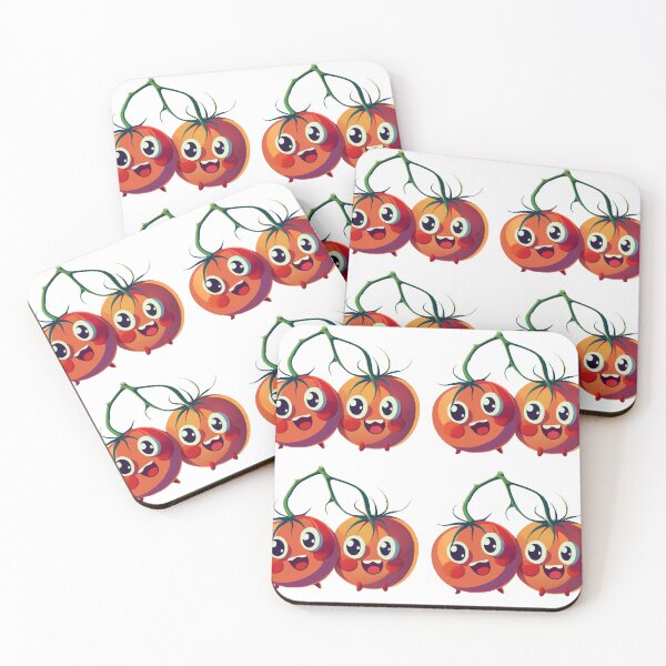 Item preview, Cartoon Cherry Tomatoes: The Happiest Bunch designed and sold by EmeraldeaDesign.