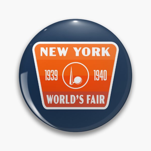 Item preview, 1939-40 New York World's Fair Retro Badge (Orange) designed and sold by deadmansupplyco.