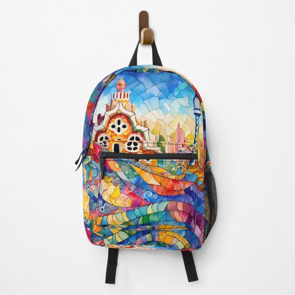 Item preview, Barcelona Gaudi Park Guell trencadis Mosaic art designed and sold by LolioGifts.