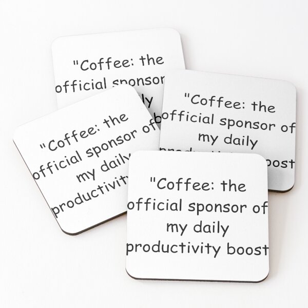 Item preview, Fueling My Day: Coffee, the Official Productivity Partner designed and sold by StickerguyYYY.