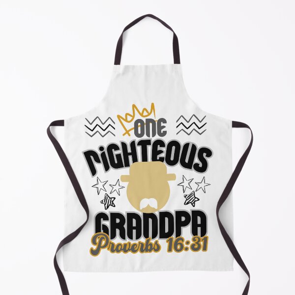 Item preview, Christian grandfather gift "One righteous grandpa" with bible quotation Proverbs 16 31 designed and sold by Marellyssv.