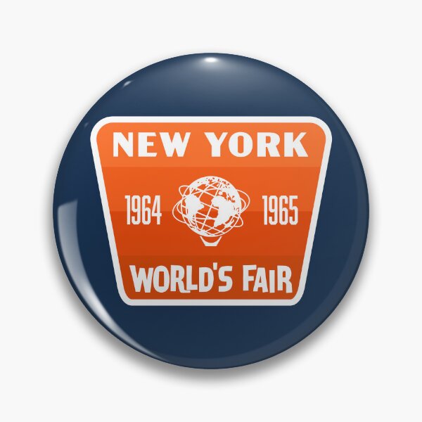 Item preview, 1964-65 New York World's Fair Retro Badge (Orange) designed and sold by deadmansupplyco.