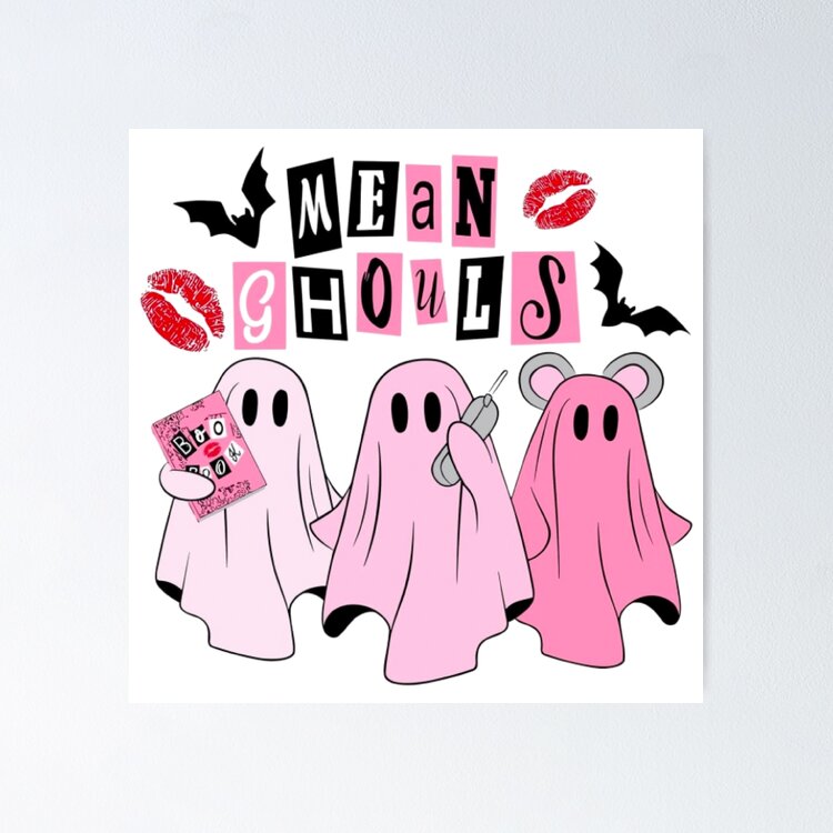 Mean girl ghosts ghouls parody Halloween  Sticker