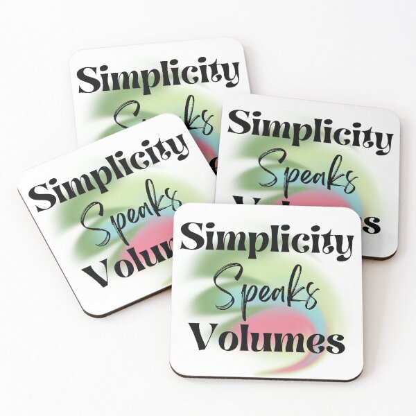Item preview, Simplicity Speaks Volumes Design designed and sold by JAMTEESHOP.