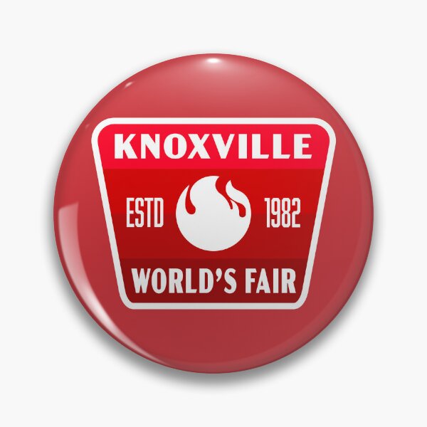 Item preview, 1982 Knoxville World's Fair Retro Badge (Red) designed and sold by deadmansupplyco.