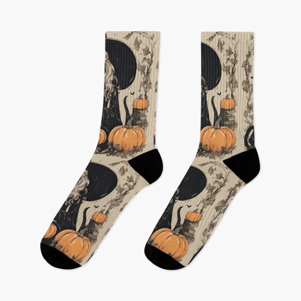 Item preview, Cute Vintage Halloween Witch with Black Cat designed and sold by silviaol.
