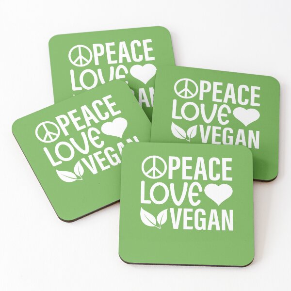 Item preview, Peace Love Vegan  designed and sold by ArtMeetsPizza.