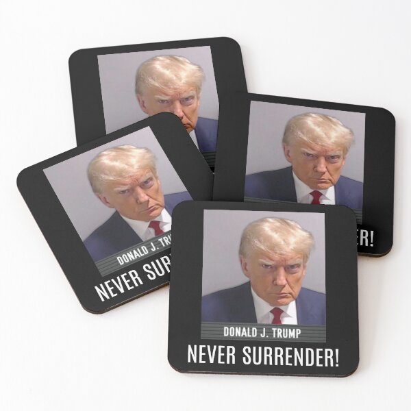 Item preview, Trump Mugshot NEVER SURRENDER! designed and sold by Maystro-design.